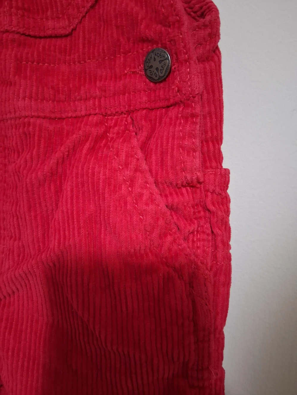 OshKosh B'gosh Red Corduroy Overalls for Kids